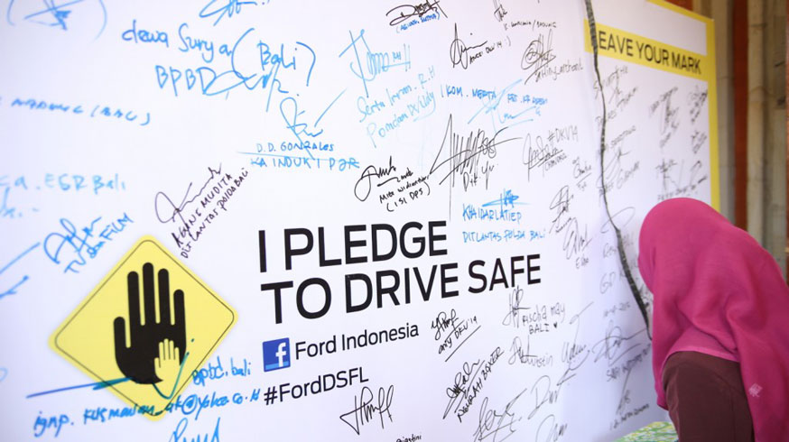 Pledging to Drive Safe in Bali