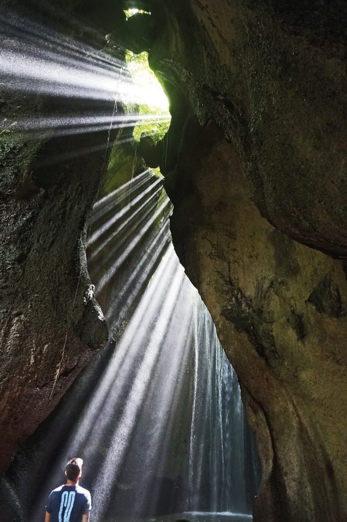 Tukad Cepung Waterfall Near Ubud in Bali