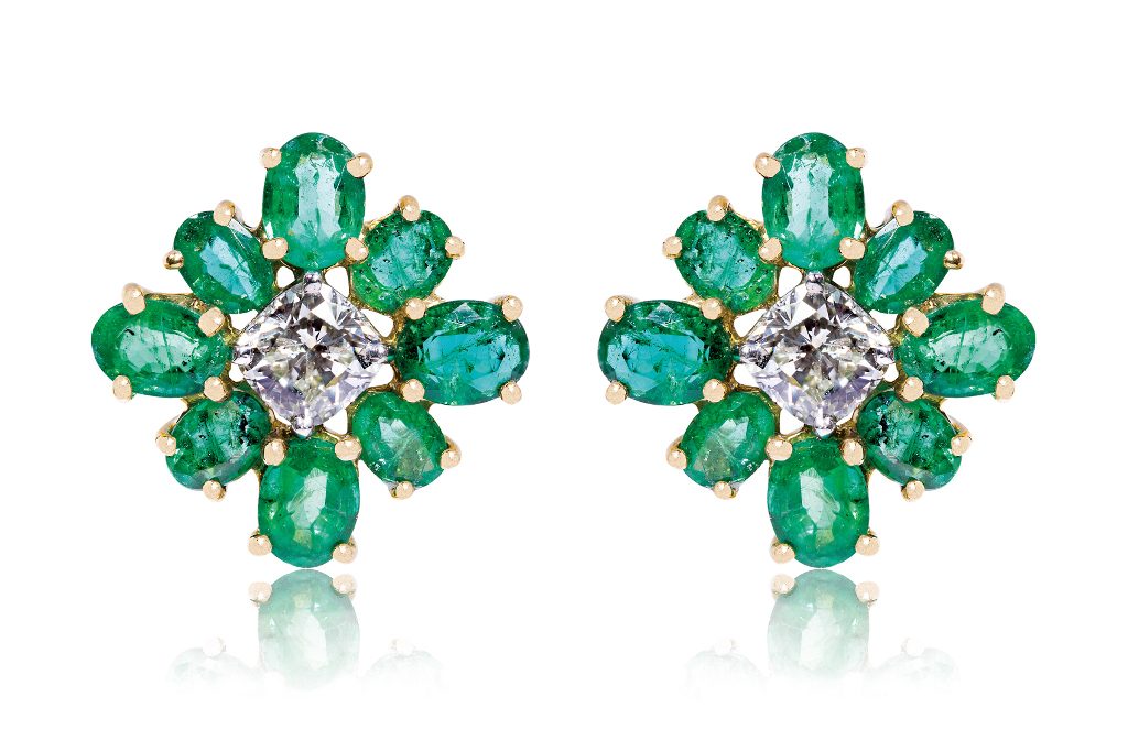 Jemme Bali Jewellery Shop - EMERALD BRIDGET EARRINGS