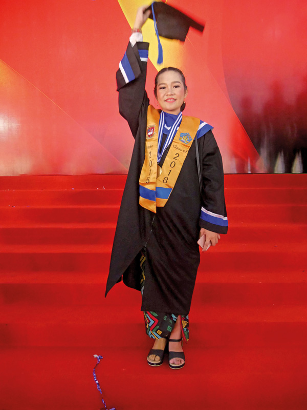 Bali Heroes Puspadi Ni Kadek Namiani Tiara Putri is thrilled to have graduated at the top of her class