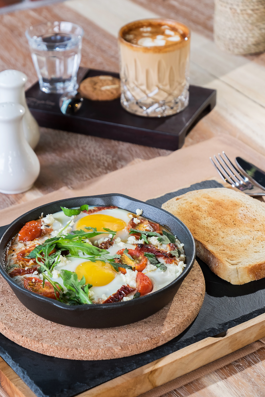 Eruption Bistro & Coffee Bali Baked Eggs