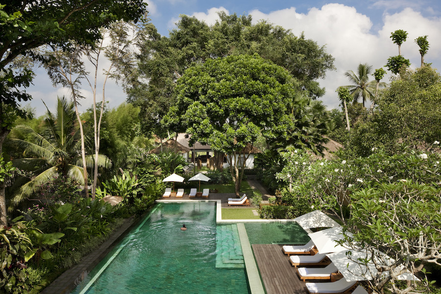 COMO Uma Ubud - pool view from yoga studio 2