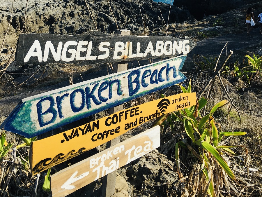 Broken Beach & Angel's Billabong Sign