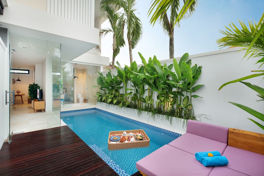 Unique Villas in Bali - Eight Palms Villa 23 (2 _ 3 Bedroom Bathtub)