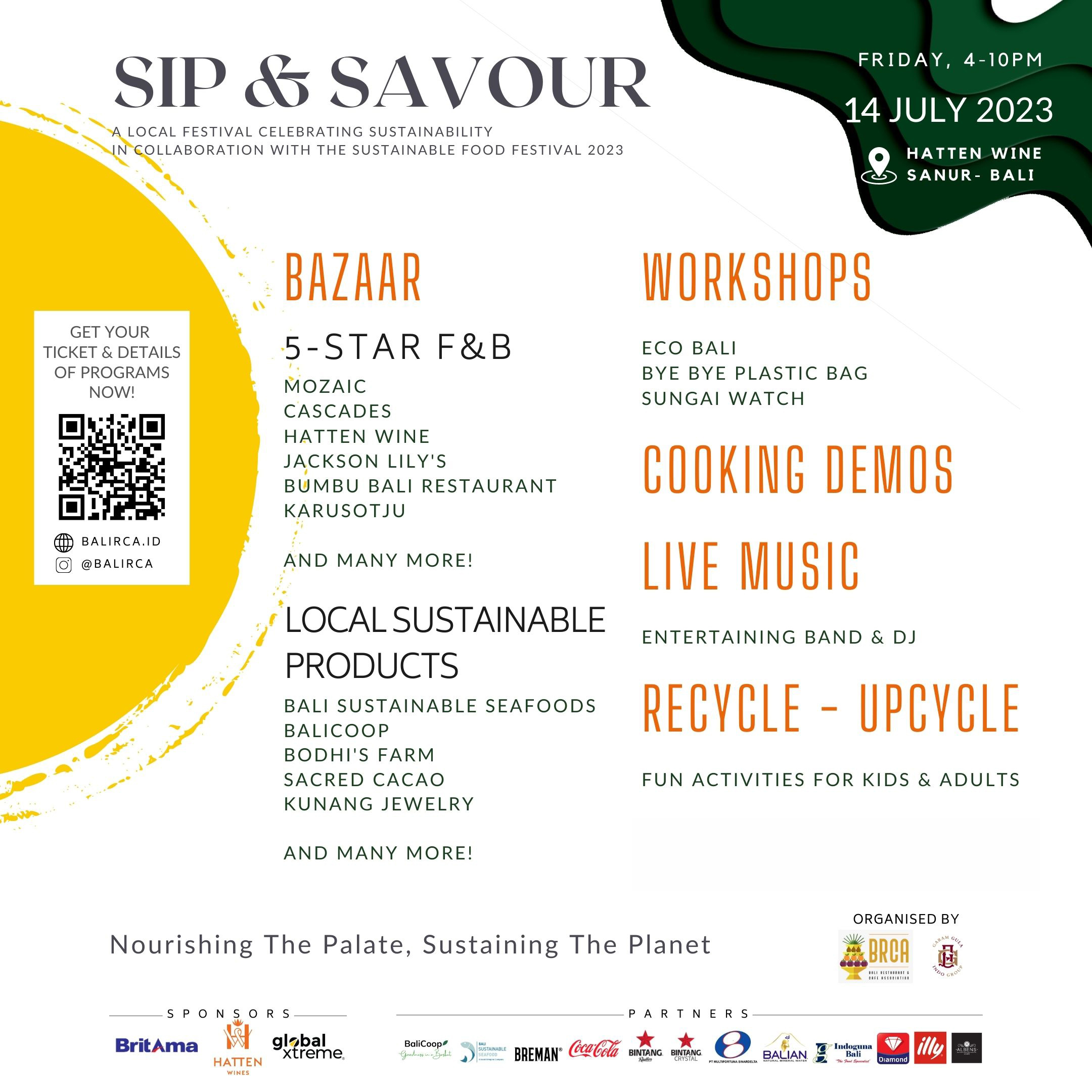 Sip and Savour 2023: A Local Food Festival by Bali's Restaurant ...