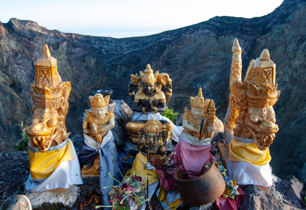 Offerings at Mt. Agung