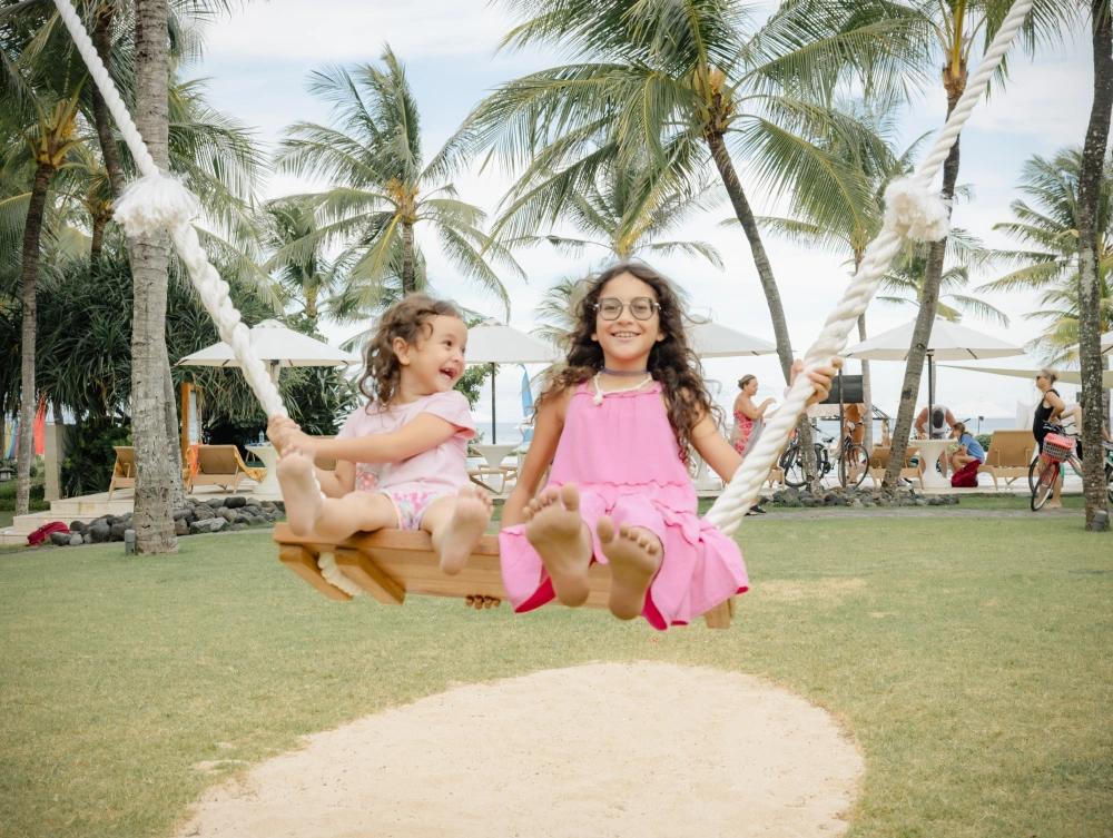 Ayodya Resort Bali Welcomes New Kids Water Slide & Splash Pad, Trampoline & Ayodya Swing