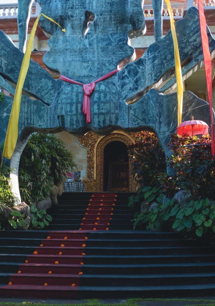 The famous entrance at The Blanco Renaissance Museum depicts Don Antonio Maria Blanco's signature