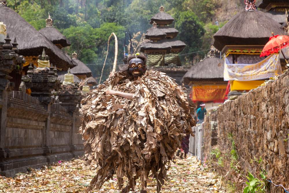 Barong Brutuk, dance with a balinese mask, at Trunyan Village - Photo by IB Putra Adnyana