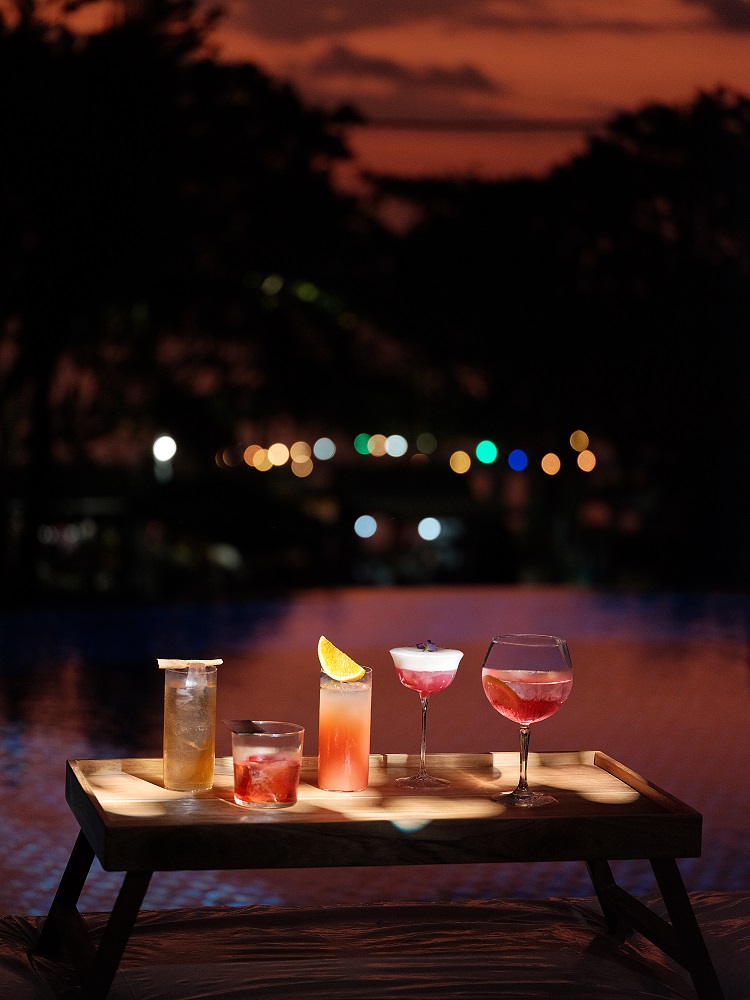 cocktail by the pool